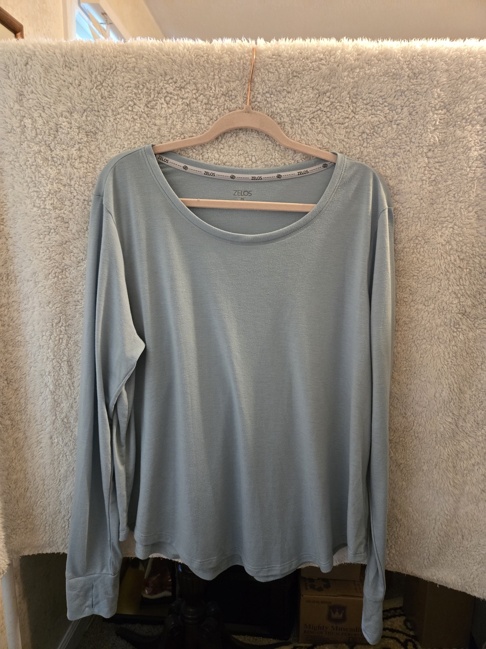 ZELOS Light Blue Long Sleeve Tee